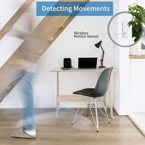 Vista 4 de THIRDREALITY Paquete de 2 sensores de movimiento Zigbee, requiere concentrador Zigbee, apto para mascotas, funciona con asistente doméstico