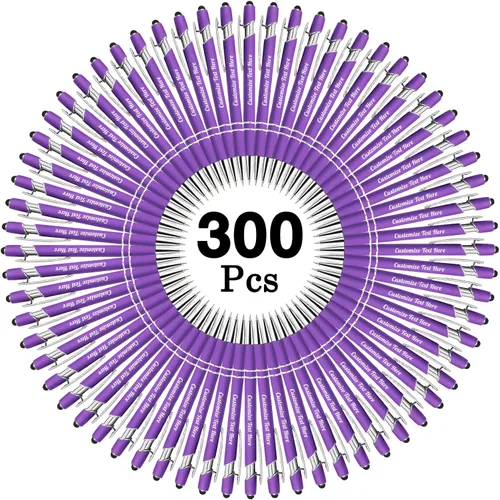 Vista 105 de Hasta 500 bolígrafos personalizados a granel con logotipo de mensaje de nombre comercial, bolígrafos grabados personalizados con lápiz óptico