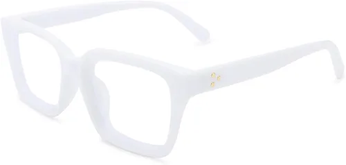 Vista 12 de COASION Lentes de bloqueo de luz azul, lentes clásicos gruesos con montura cuadrada para mujeres y hombres