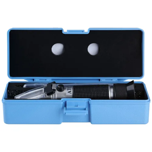 Vista 7 de Refractómetro Brix con ATC, hidrómetro Brix de mano 0-32% lector portátil de contenido de azúcar para frutas, juego de refractómetro sacarimétrico