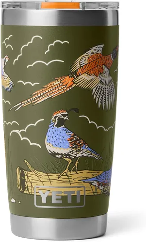 Vista 59 de YETI Rambler - Vaso de acero inoxidable con aislamiento al vacío de 20 onzas con tapa MagSlider Blanco