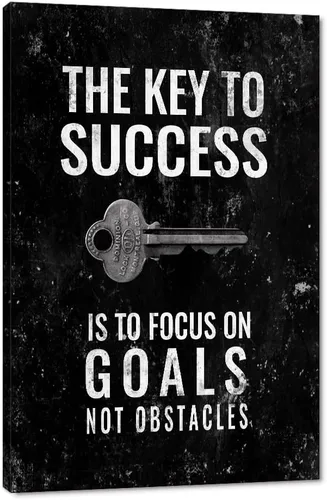 Vista 39 de Arte de pared motivacional Zero Talent Required - Póster de 10 claves del éxito, impresiones con citas positivas, decoración inspiradora de pared