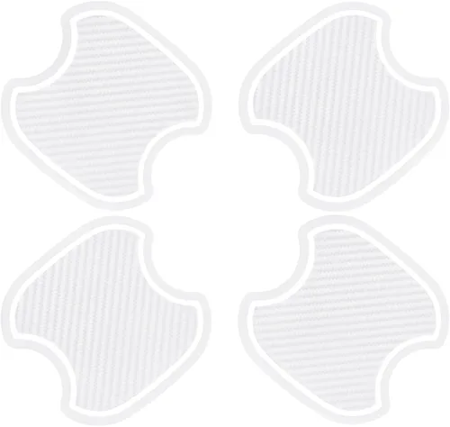 Vista 9 de 4 piezas protectores universales de borde de puerta de automóvil, protector de silicona para parachoques de carrocería de automóvil, moldura