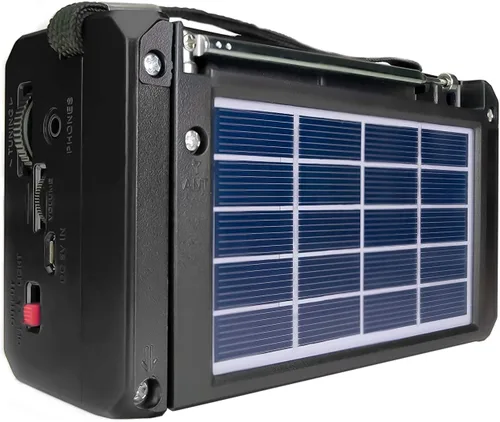 Vista 11 de QFX R-37 6-Band (AM, FM, SW1 - SW4) Linterna LED Bluetooth Radio solar (modelo 2021)