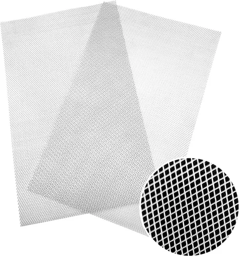 Vista 9 de Inserto de rejilla automotriz de aleación de aluminio (1, rombo de 0.118x0.236 in - negro)