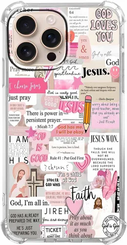 Vista 36 de Funda para Celular con Versículos de la Biblia, Colocación de Citas Cristianas de Jesús, Diseño Collage, Funda Protectora Suave de TPU de Moda
