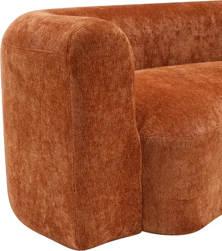 Vista 9 de Christopher Knight Home Sofá cama curvado de 87.8 pulgadas, sofá modular de 3 plazas con asiento profundo, tela de felpilla tapizada, cómodo sofá