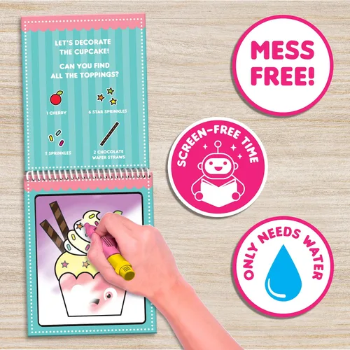 Vista 3 de Scent Masters Water Magic (paquete de 2 – Cupcake and Donut) – Almohadillas de actividad reutilizables perfumadas gourmet – Sin ensuciar, toda