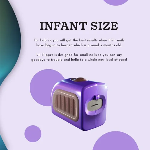 Vista 4 de Lil Nipper - Cortador de uñas eléctrico para bebés, seguro para bebés y niños pequeños, recargable y suave para recién nacidos a 5 años, regalo