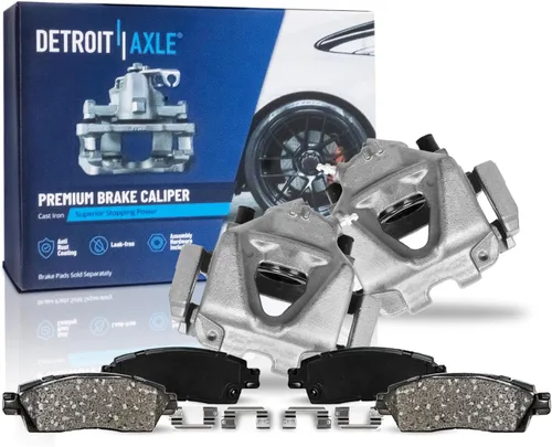 Vista 13 de Detroit Axle - Kit de freno trasero para Chevy Silverado 1500 Avalanche GMC Sierra 1500 2007-2014, Suburban Yukon XL 1500 Tahoe Escalade EXT ESV