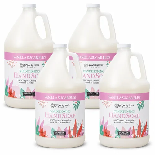 Vista 13 de Ginger Lily Farms Botanicals Jabón de manos, 12 onzas, pera de manzana