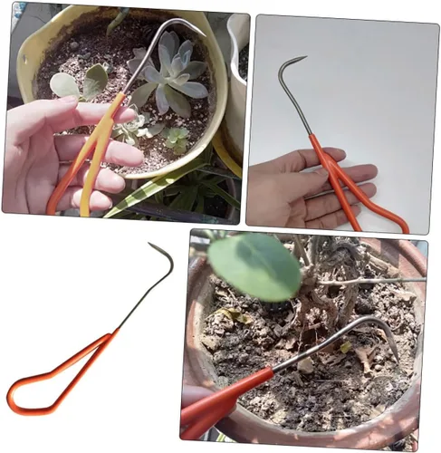 Vista 4 de Herramientas de Repot Herramienta de horquilla de desmalezadora de mano Herramienta de deshierbe para el hogar, herramienta de tracción Herramientas