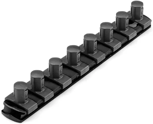 Vista 21 de TEKTON - Llave de tubo de 1/2 pulgada x riel de 33 cm con 10 clips (negro) OSR22210 Fabricado en EE. UU