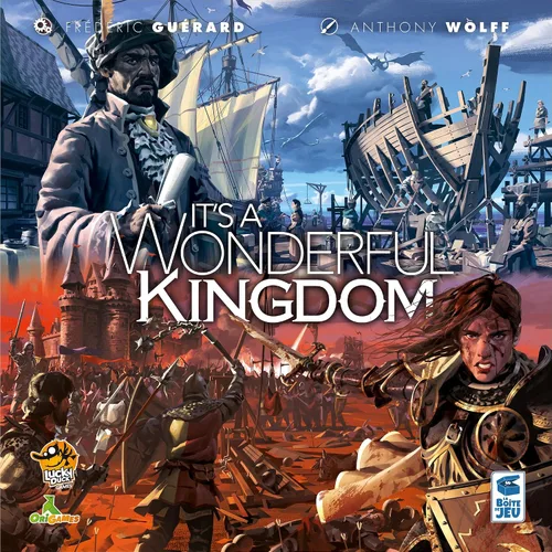 Vista 2 de It's A Wonderful Kingdom - Juego estratégico de construcción del reino y gestión de recursos, juego de fantasía, mayores de 14 años, 1-2 jugadores