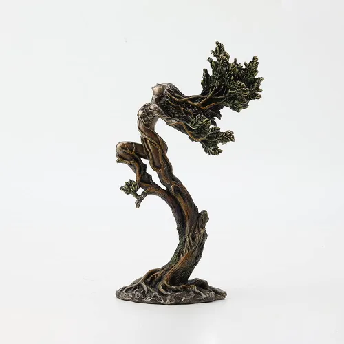 Vista 8 de Veronese Design 9 7/8 pulgadas de alto, estatua de resina bronceada fundida en frío, estatua coleccionable de fantasía para el hogar, naturaleza