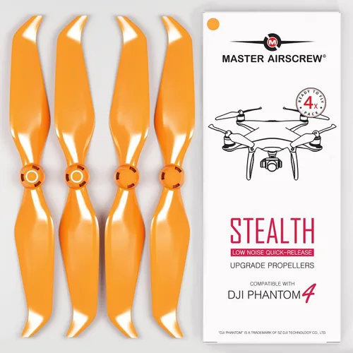 Vista 6 de Master Airscrew Hélices Stealth para DJI Phantom 4 - Negro, 4 piezas