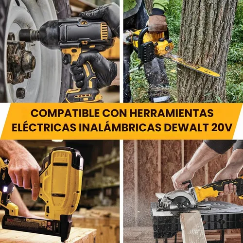 Vista 6 de DCB200 8.0Ah compatible con batería Dewalt 20V Max 2Pack DEL1810