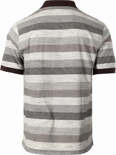Vista 2 de Gioberti Polo Club Stripe para hombre, manga corta, ajuste regular, teñido de hilo