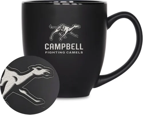 Vista 153 de Rico Industries - Taza de cerámica mate negra con grabado láser estándar de 15oz para NCAA (escuelas T & U) - Para bebidas calientes o frías