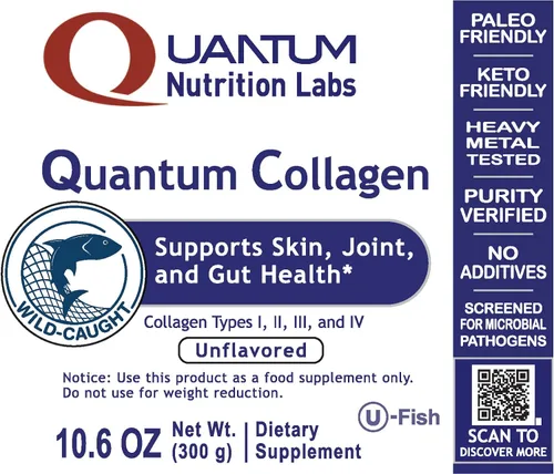 Vista 4 de QNL Quantum Collagen – Colágeno marino hidrolizado de origen sostenible – Suplemento de salud intestinal para mujeres y hombres – Ofrece apoyo