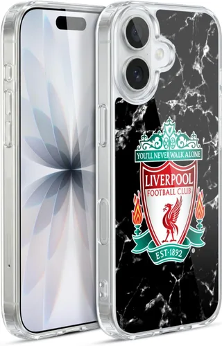 Vista 38 de Oficial LIVERPOOL Football Club 2017/18 Mármol Soft Gel Case para iPhone de Apple 7 Plus/8 PLUS Escudo negro.