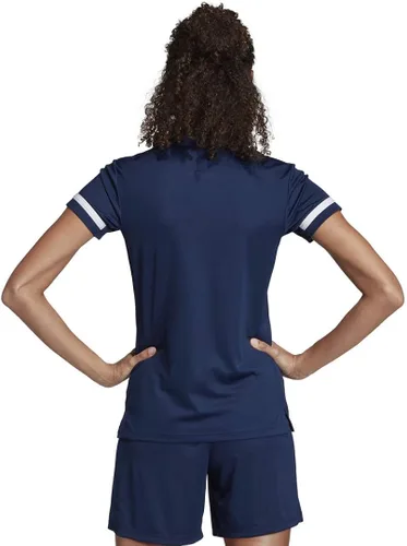 Vista 2 de adidas Camiseta polo Team 19 para mujer, Azul marino-blanco (Team Navy-white)