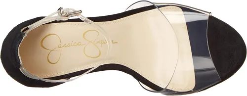 Vista 5 de Jessica Simpson Women's Daisile Faux Leather Ankle Strap Stiletto Heeled Sandal