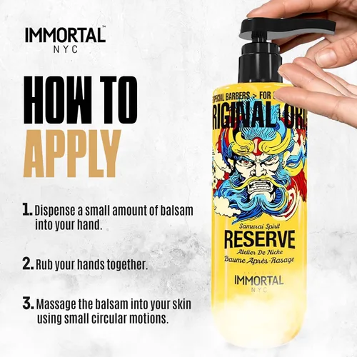 Vista 6 de Immortal NYC, Spray para después del afeitado y bálsamo para hombres, fórmula hidratante y calmante para después del afeitado y colonia, 17 onzas