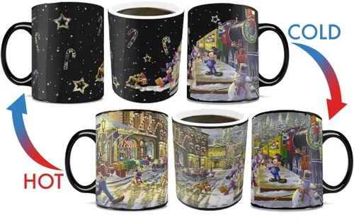 Vista 4 de Morphing Mugs Disney Mickey Minnie Mouse Christmas Candy Cane Express Pista Express de bastón de caramelo