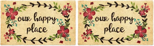 Vista 16 de DII Fun Greetings - Tapete de fibra de coco natural para interiores y exteriores