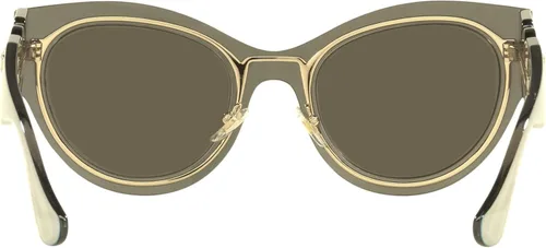 Vista 4 de Versace Gafas de sol para mujer marco dorado espejo marrón transparente lentes marrones 2087in