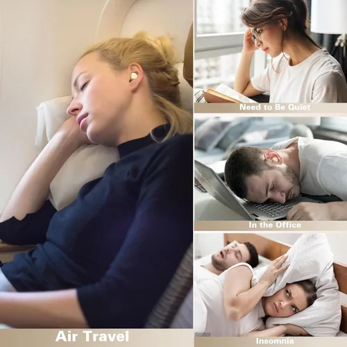 Vista 5 de Auriculares inalámbricos para dormir en el costado, inalámbricos, invisibles, pequeños, con Bluetooth, para dormir, con cancelación de ruido