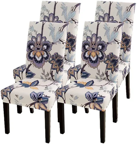 Vista 36 de SearchI Juego de 2 fundas elásticas para sillas Parsons de comedor, fundas elásticas con estampado de elastano, extraíbles, lavables, fundas