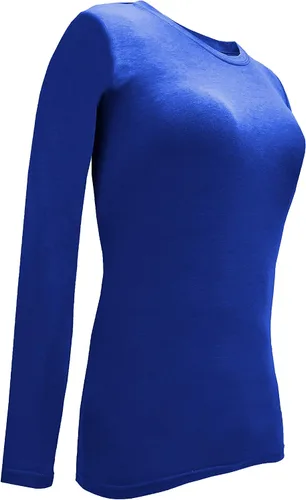 Vista 134 de Natural Uniforms Camiseta Under Scrub para mujer, cuello redondo, manga larga, paquete de 3, paquete múltiple de 3