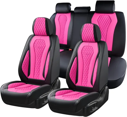 Vista 34 de Coverado Fundas de asiento de automóvil, fundas de asiento delantero, funda de asiento de coche beige, fundas impermeables para asiento