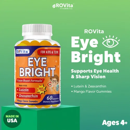 Vista 8 de Eye Bright - Gomitas de luteína para niños y adolescentes, vitaminas oculares con luteína y zeaxantina, suplementos de salud ocular para apoyo