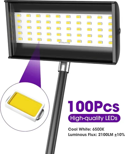 Vista 2 de HitLights Luces para ferias comerciales Pantalla LED e iluminación de brazo de exposición, luces de feria conectables incluidas abrazaderas