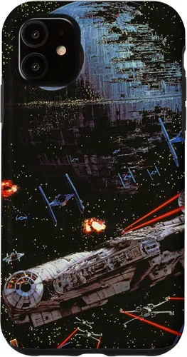 Vista 8 de Star Wars Return of the Jedi Death Star II Battle - Carcasa negra para iPhone 17