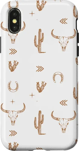 Vista 5 de Western Country - Carcasa para iPhone 17, diseño de calavera de toro sureño
