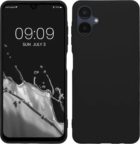 Vista 153 de kwmobile Funda compatible con Samsung Galaxy A12 - Funda protectora de silicona TPU suave y delgada - Azul Báltico