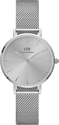 Vista 4 de Daniel Wellington Reloj Petite Sterling, pulsera de malla de plata