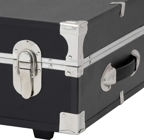 Vista 6 de Seward - Maletero para debajo de la cama con ruedas y cerradura, negro, 31 pulgadas