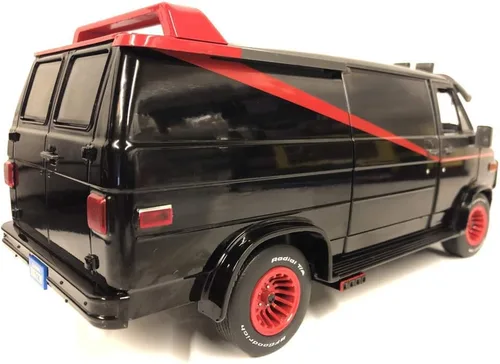 Vista 6 de 1983 GMC Vandura Black The A-Team (1983-1987) Serie de TV 1/18 Modelo de coche fundido a troquel por Greenlight