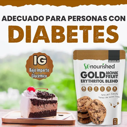Vista 6 de So Nourished GOLD - Sustitución de azúcar morena alternativa 1:1, 16 onzas