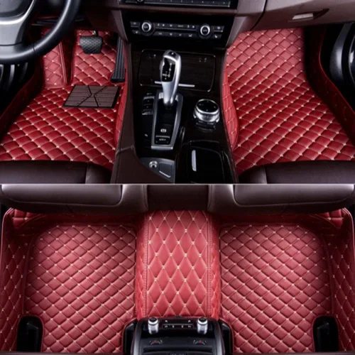 Vista 28 de Alfombrillas personalizadas para automóvil compatibles con Audi, BMW, Mercedes-Benz, Chevy, Cadillac, Honda, Toyota, Lexus, Infiniti, Nissan, rojo