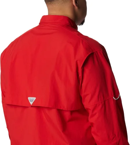 Vista 9 de Columbia Bahama II - Camisa de manga larga para hombre, Red Spark, talla L