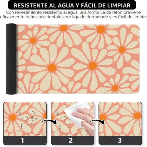 Vista 3 de iCasso Alfombrilla de Escritorio, Alfombrilla de Escritorio para Escritorio, Bonita Alfombrilla de Escritorio, Alfombrilla de Ratón XXL Grande