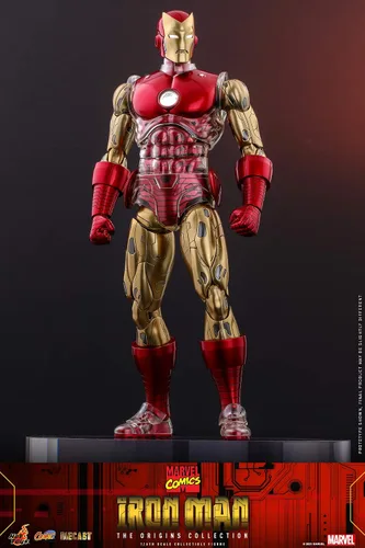 Vista 12 de Hot Toys 1:6 Iron Man - Colección Origins, multicolor
