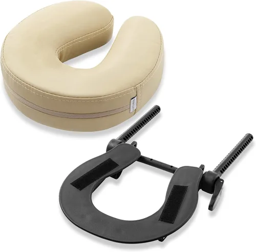 Vista 12 de Saloniture Mesa De Masaje Ajustable Cuna De Cara Y Almohada 3" Espuma - Negro