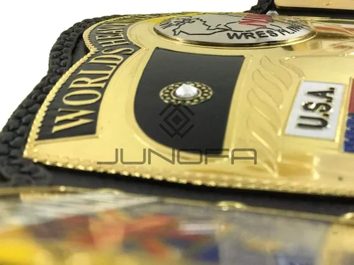 Vista 5 de NWA Globo Cúpula World Heavyweight Wrestling Championship Réplica Title Belt 2MM Latón